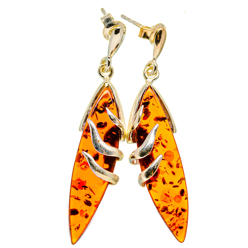Baltic Amber Earrings handcrafted by Anasilvercos - EARR413580