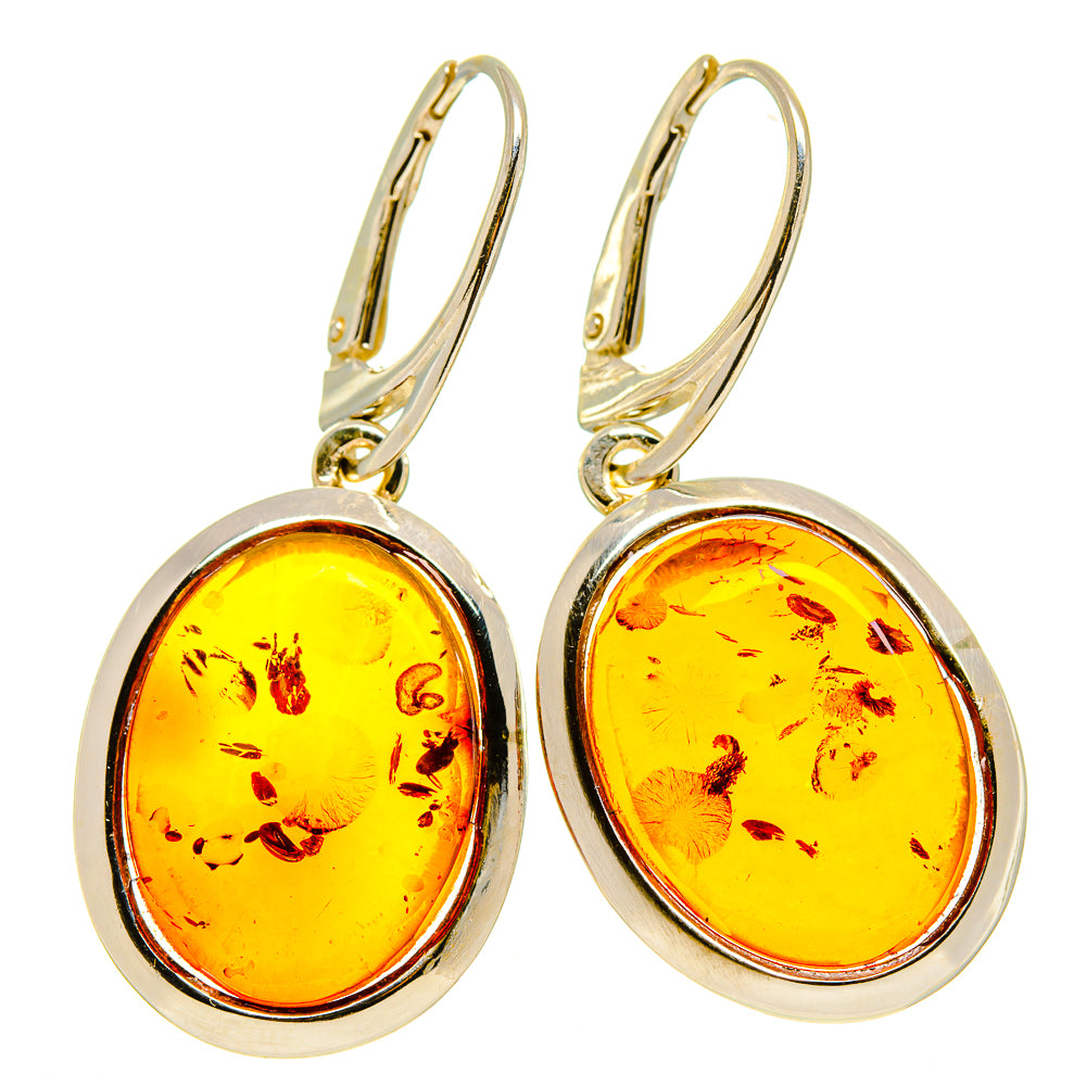 Baltic Amber Earrings handcrafted by Anasilvercos - EARR413584