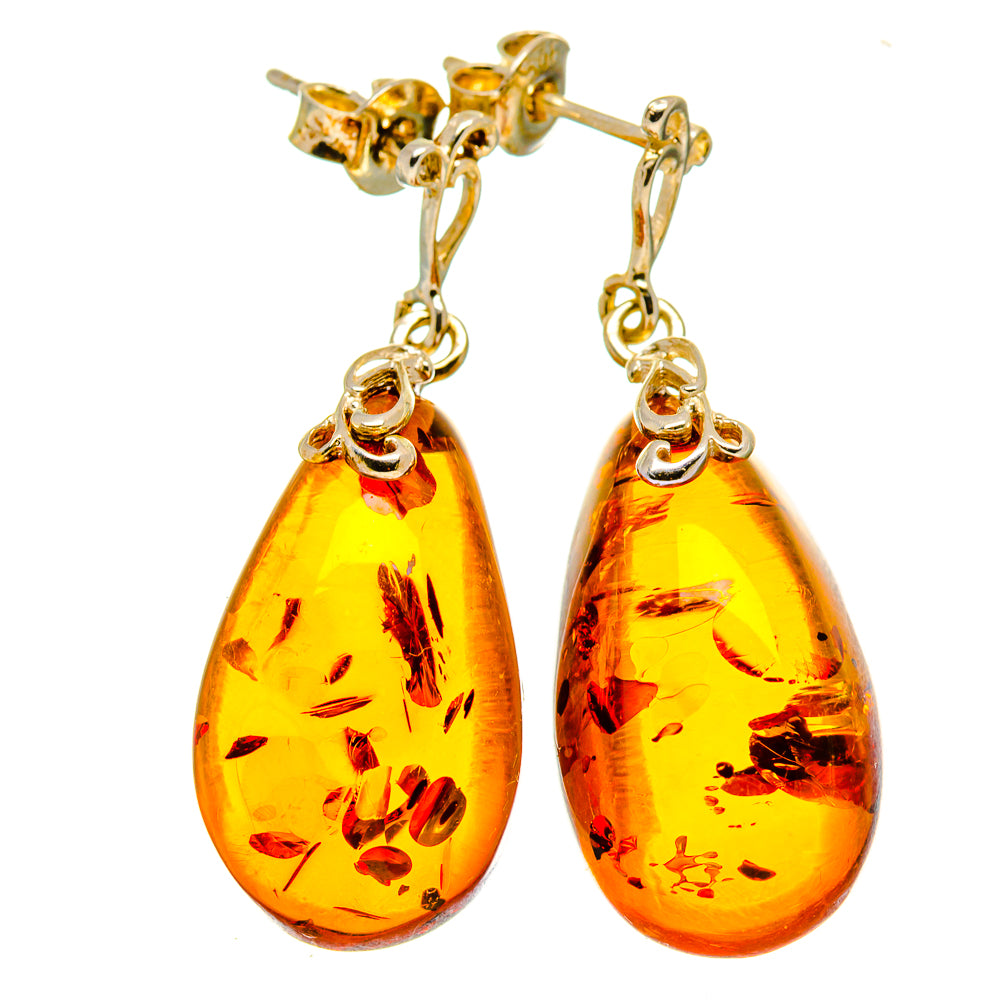 Baltic Amber Earrings handcrafted by Anasilvercos - EARR413585