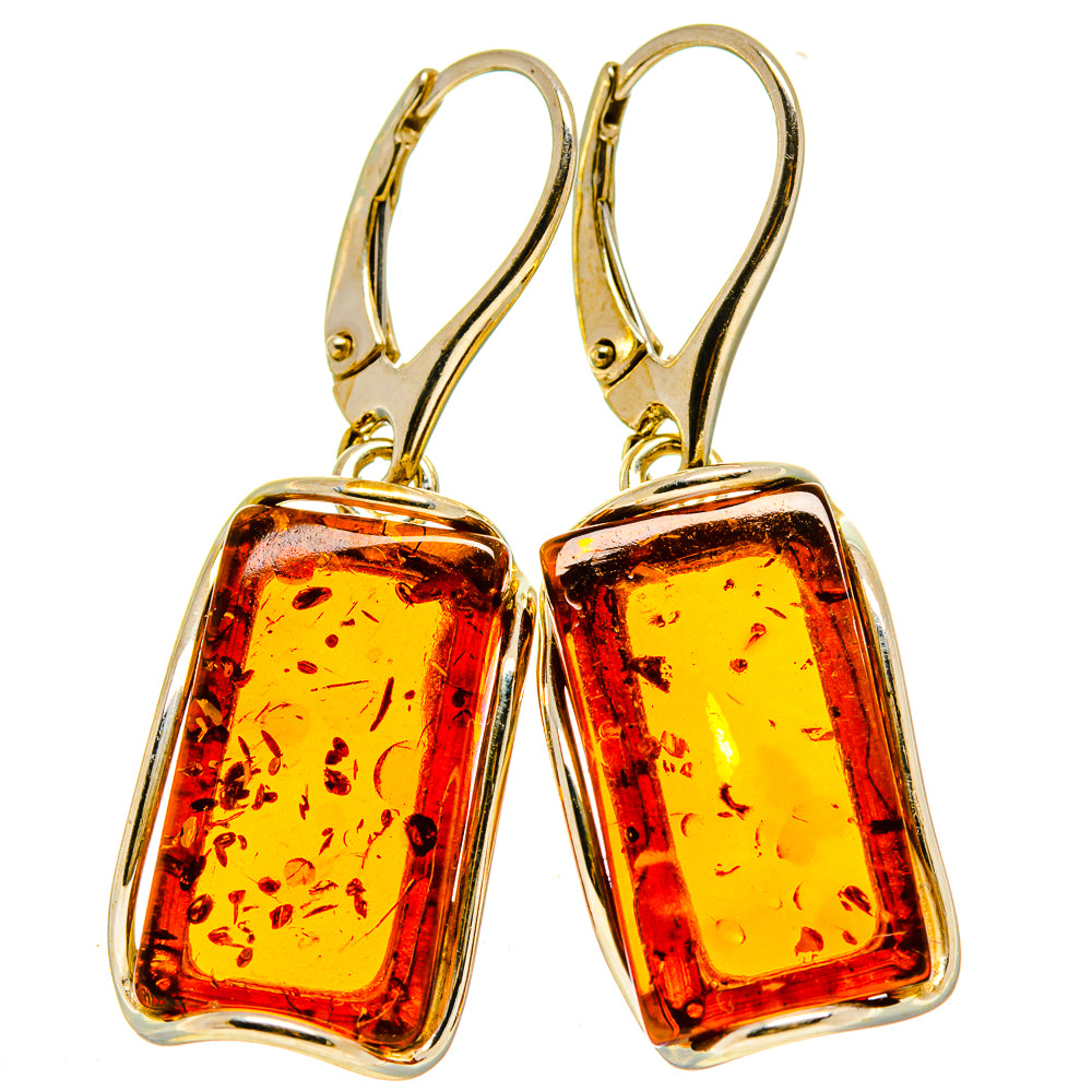 Baltic Amber Earrings handcrafted by Anasilvercos - EARR413594