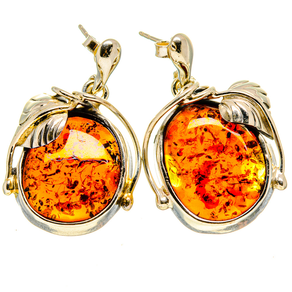 Baltic Amber Earrings handcrafted by Anasilvercos - EARR413598