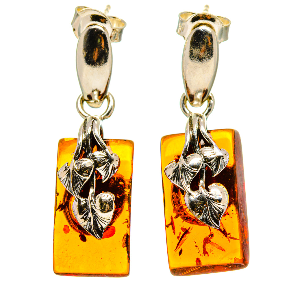 Baltic Amber Earrings handcrafted by Anasilvercos - EARR413608