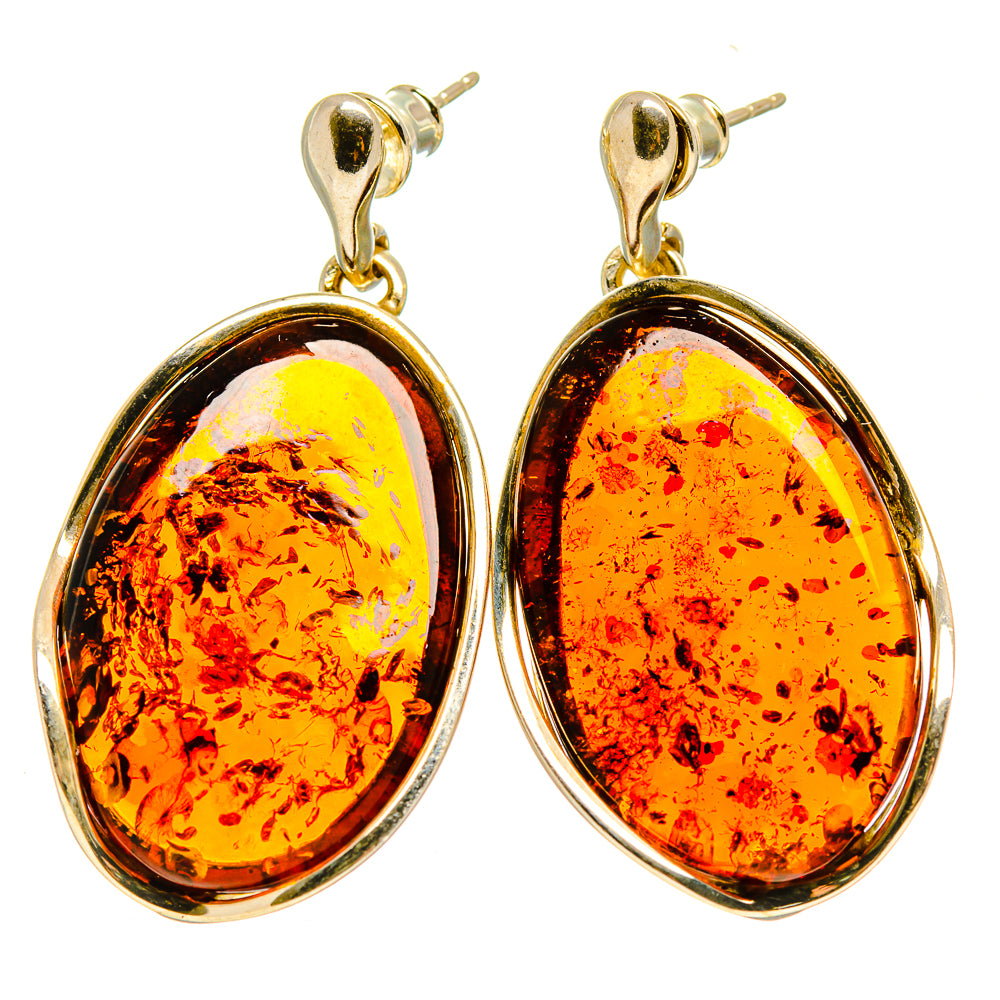 Baltic Amber Earrings handcrafted by Anasilvercos - EARR413610