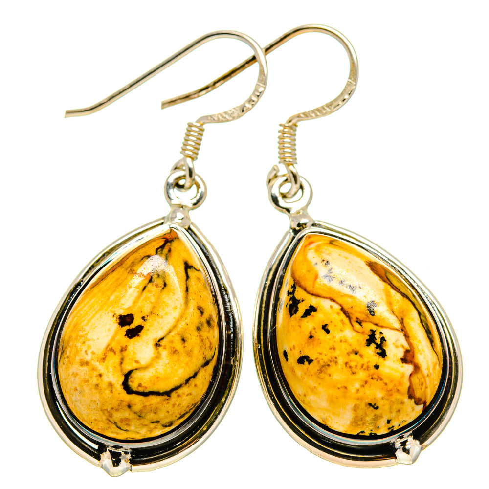 Picture Jasper Earrings handcrafted by Anasilvercos - EARR413648