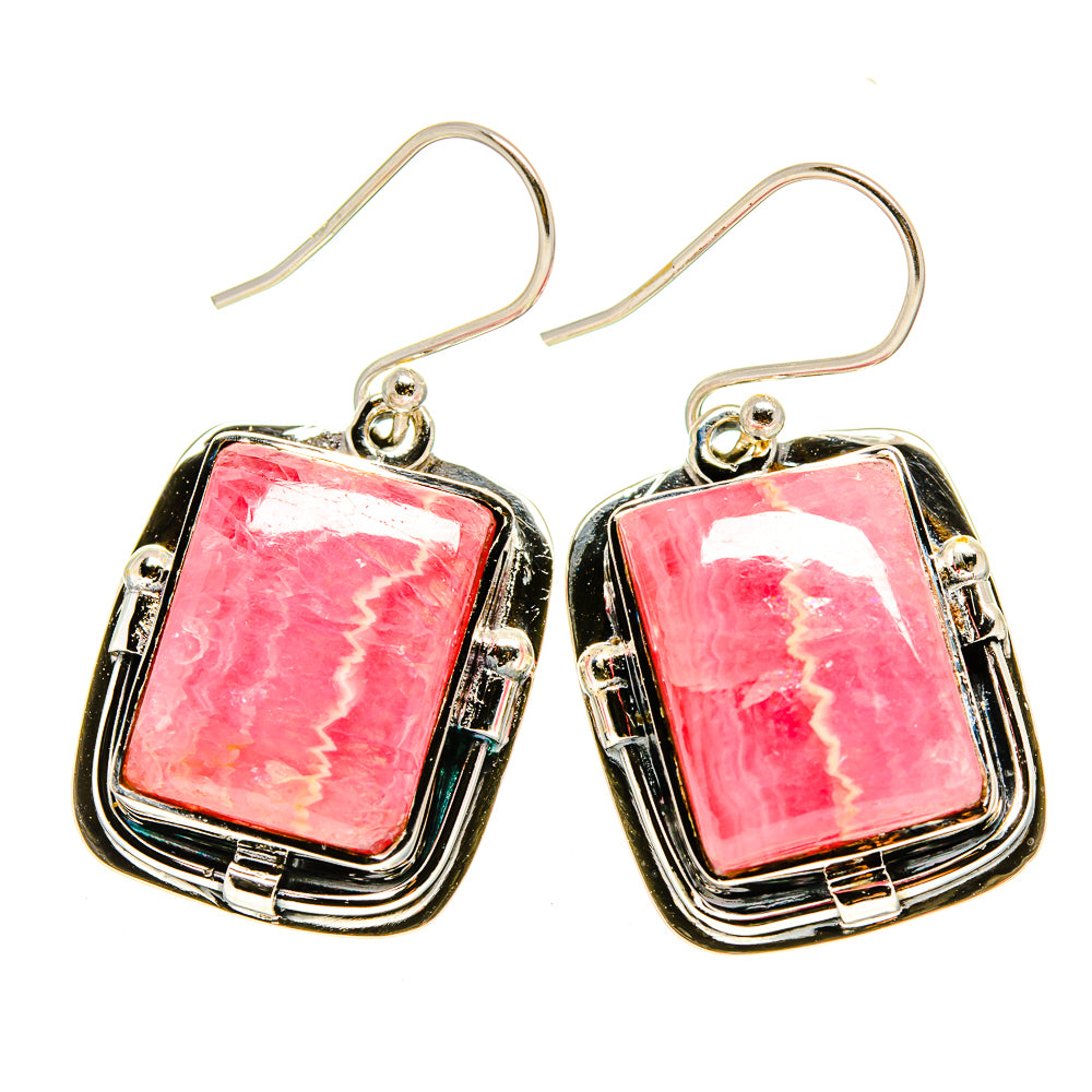 Rhodochrosite Earrings handcrafted by Anasilvercos - EARR413650