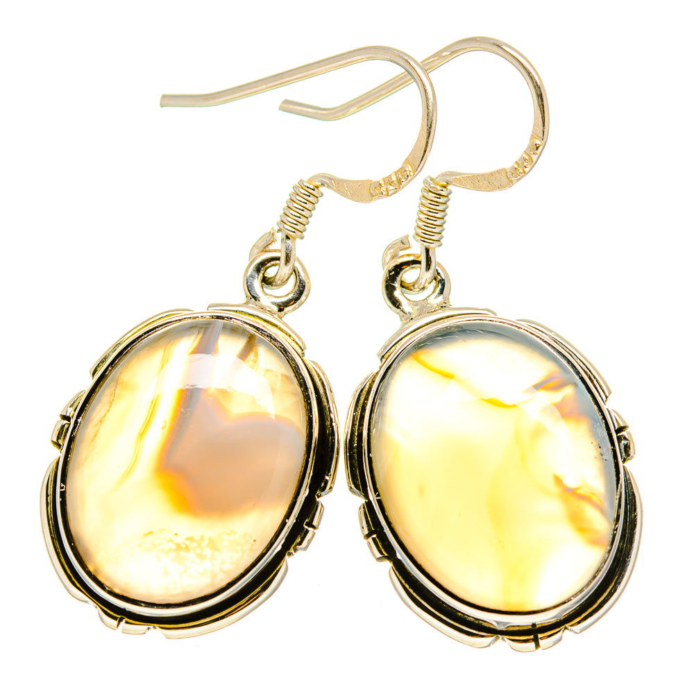 Montana Agate Earrings handcrafted by Anasilvercos - EARR413656