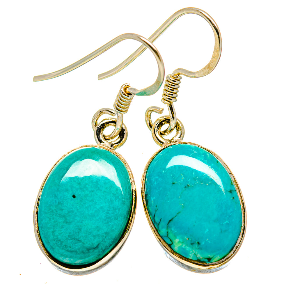 Arizona Turquoise Earrings handcrafted by Anasilvercos - EARR413659