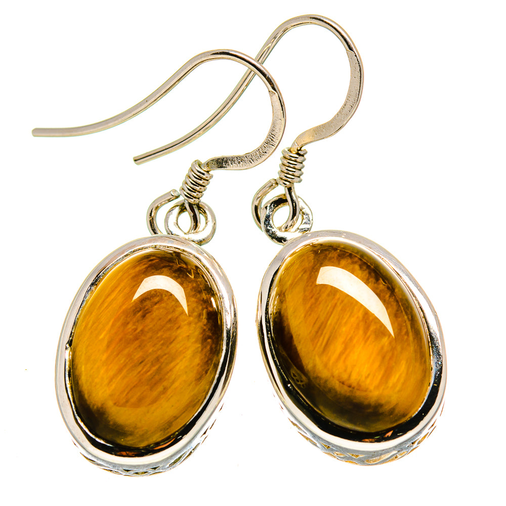 Tiger Eye Earrings handcrafted by Anasilvercos - EARR413661