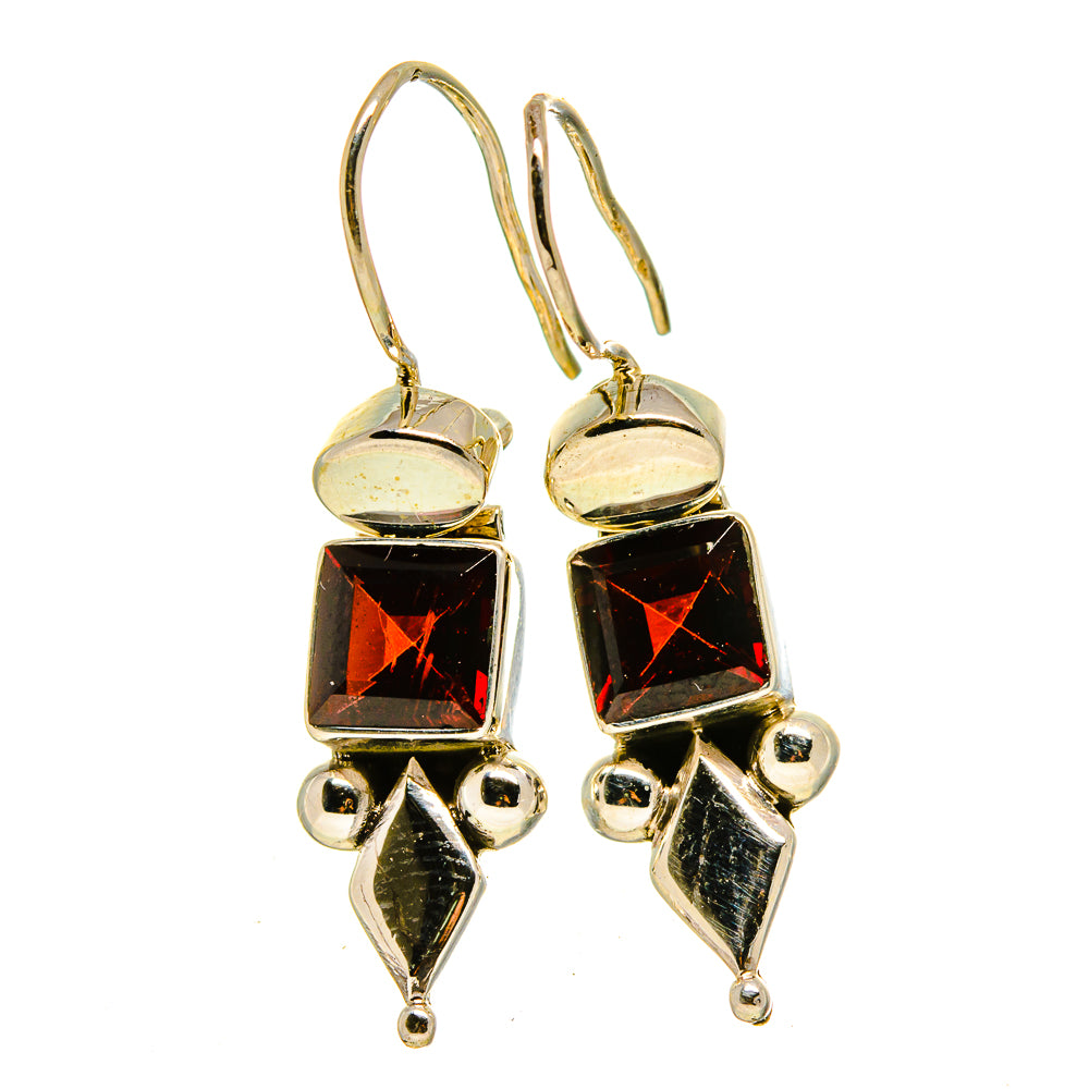 Garnet Earrings handcrafted by Anasilvercos - EARR413694