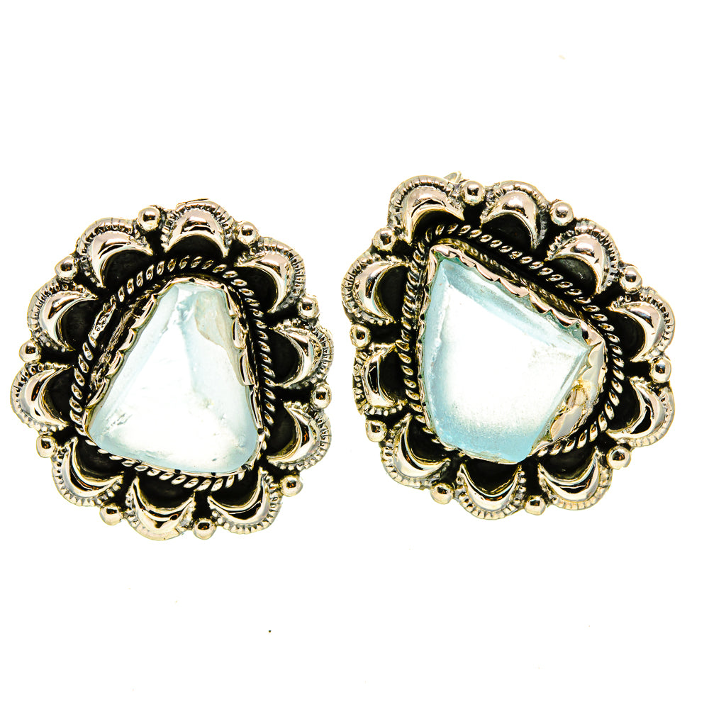 Aquamarine Earrings handcrafted by Anasilvercos - EARR413723