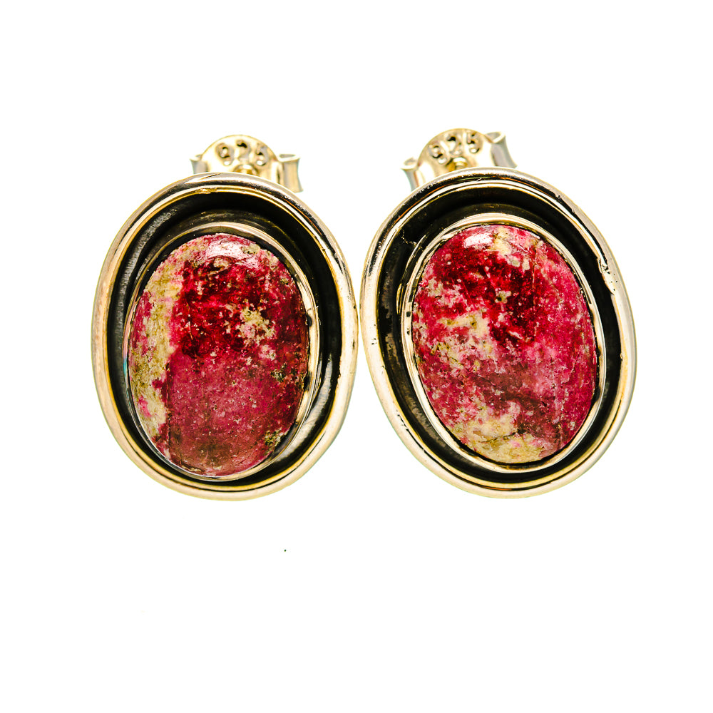 Thulite Earrings handcrafted by Anasilvercos - EARR413726