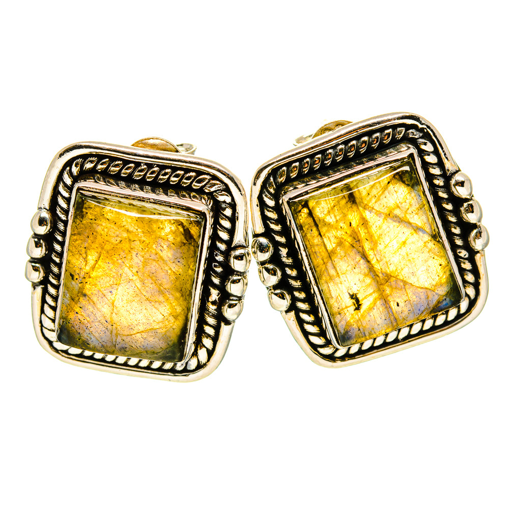 Labradorite Earrings handcrafted by Anasilvercos - EARR413739