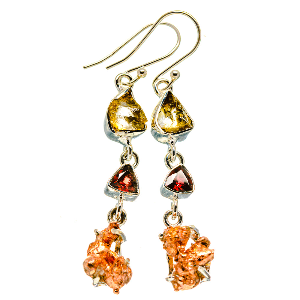 Blister Copper Earrings handcrafted by Anasilvercos - EARR413743