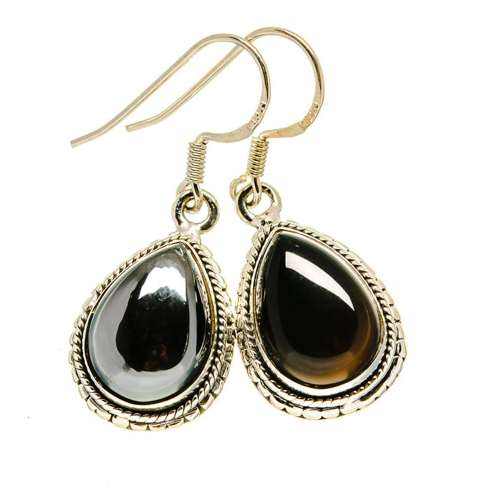 Black Onyx Earrings handcrafted by Anasilvercos - EARR413757