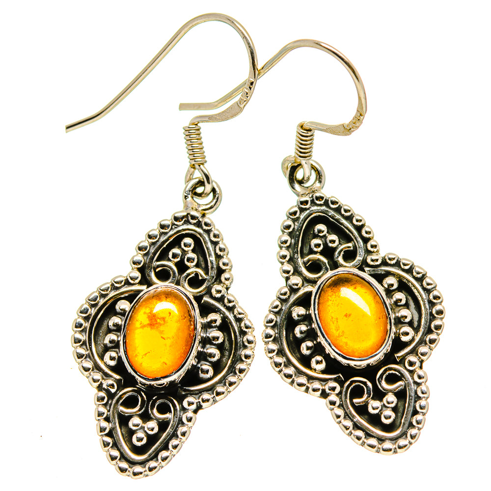 Citrine Earrings handcrafted by Anasilvercos - EARR413760
