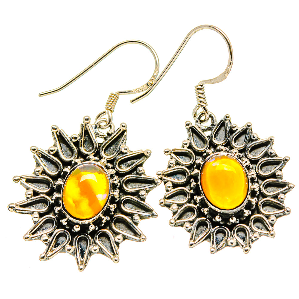 Ethiopian Opal Earrings handcrafted by Anasilvercos - EARR413763