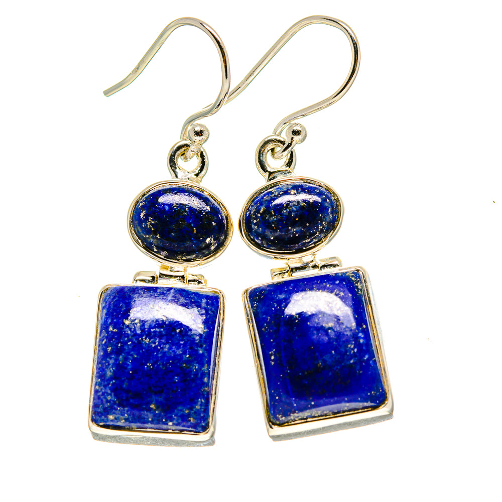 Lapis Lazuli Earrings handcrafted by Anasilvercos - EARR413783