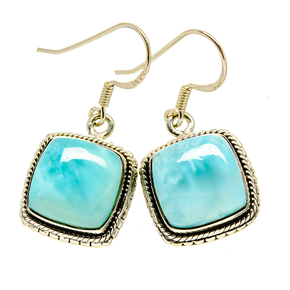Larimar Earrings handcrafted by Anasilvercos - EARR413785