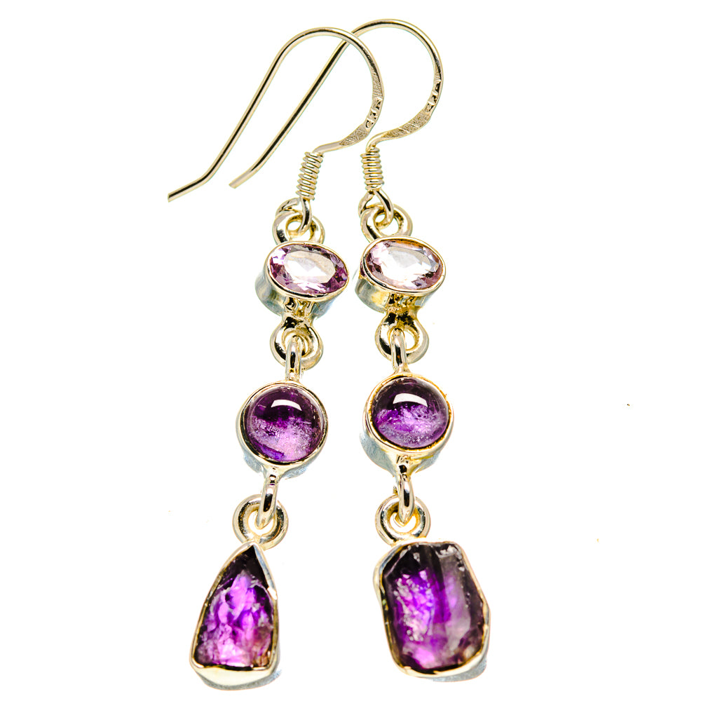 Amethyst Earrings handcrafted by Anasilvercos - EARR413788