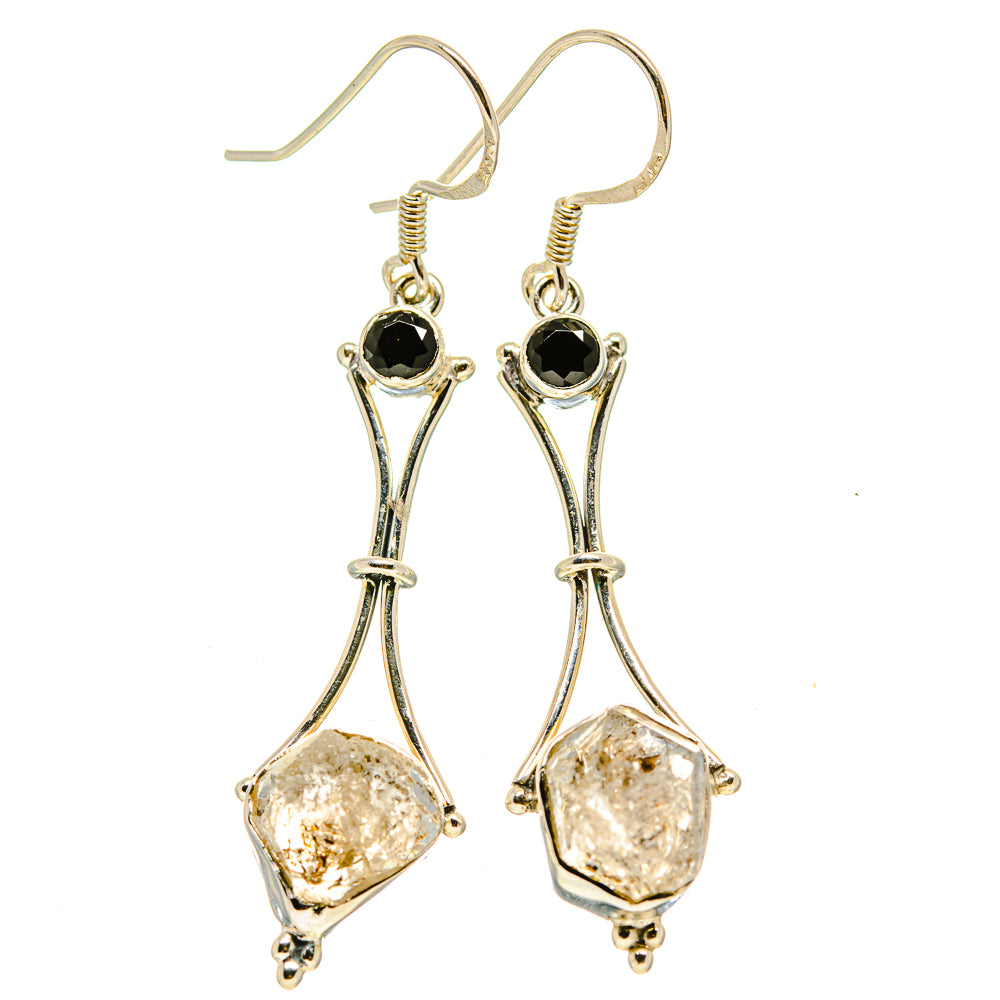 Herkimer Diamond Earrings handcrafted by Anasilvercos - EARR413790