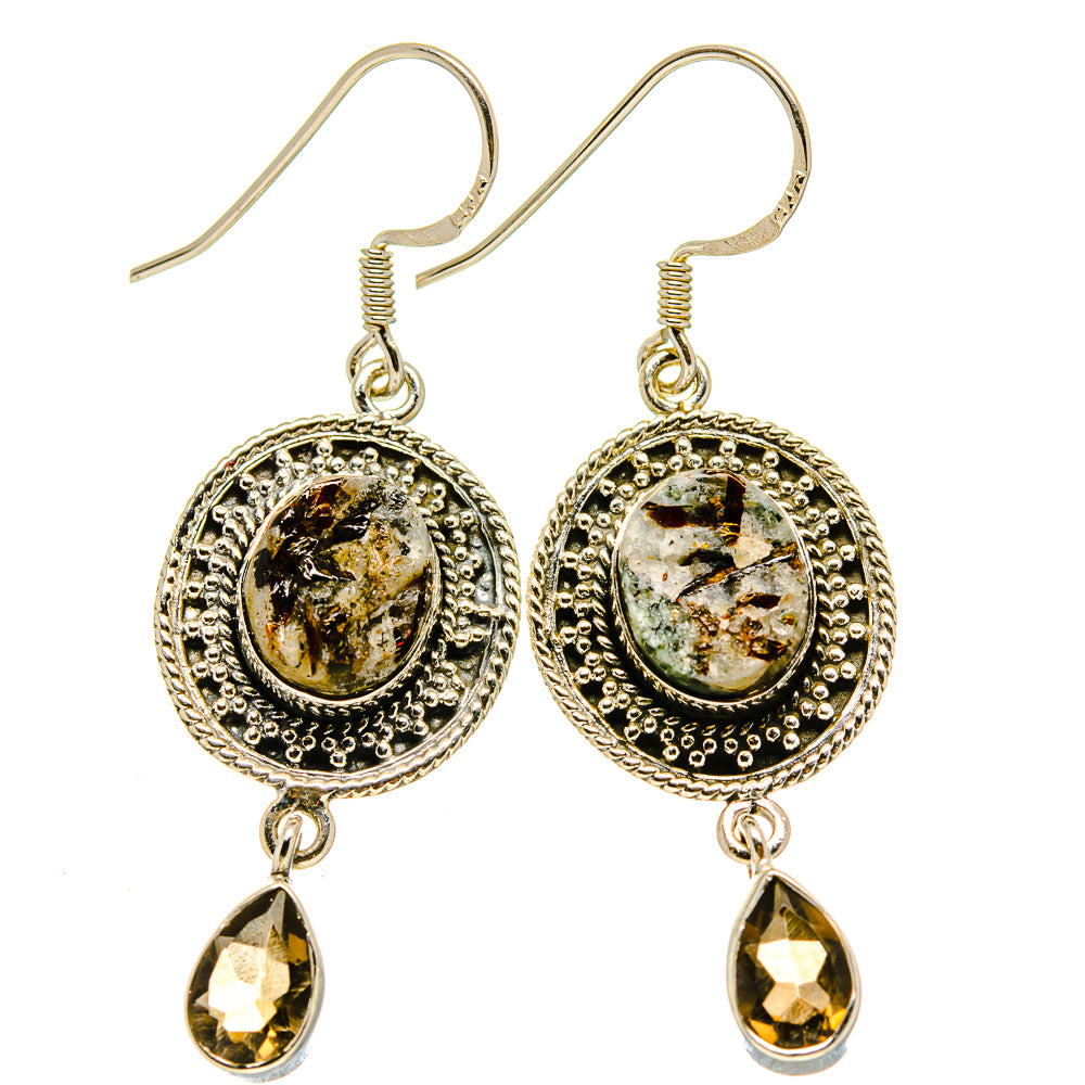 Astrophyllite Earrings handcrafted by Anasilvercos - EARR413794