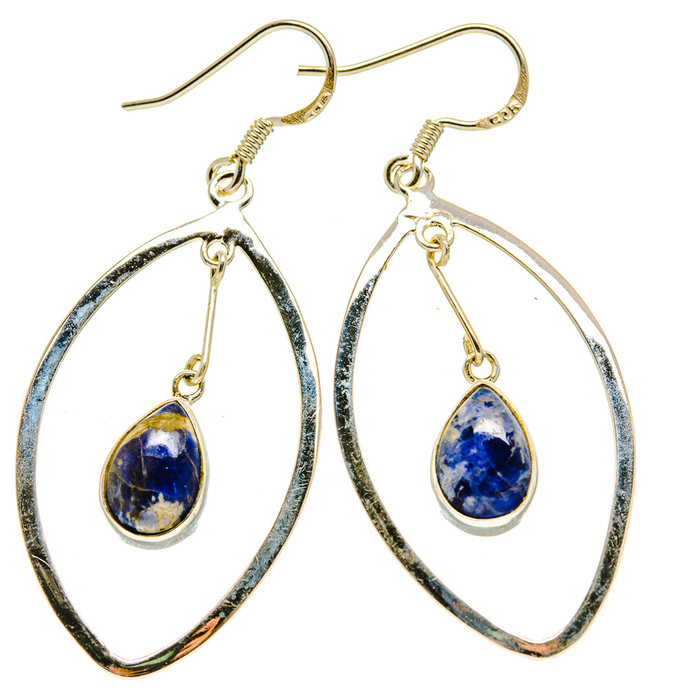 Sodalite Earrings handcrafted by Anasilvercos - EARR413795