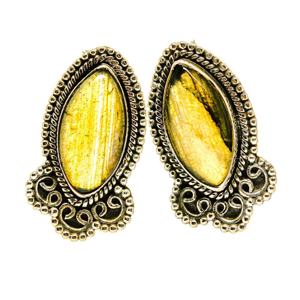 Labradorite Earrings handcrafted by Anasilvercos - EARR413802