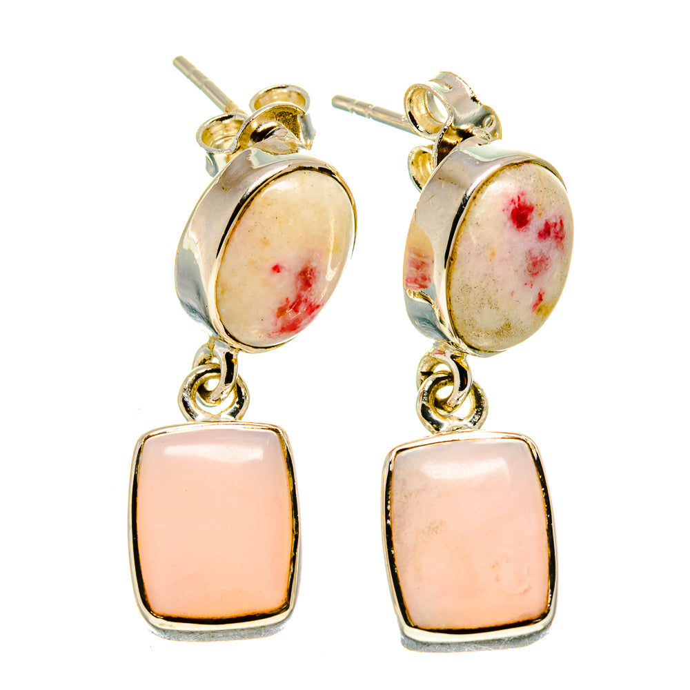Thulite Earrings handcrafted by Anasilvercos - EARR413808