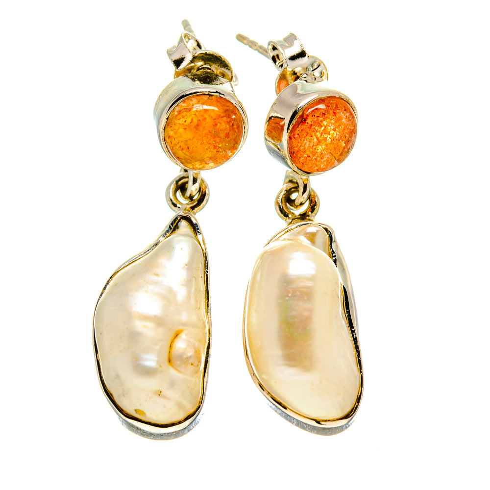 Mother Of Pearl Earrings handcrafted by Anasilvercos - EARR413809