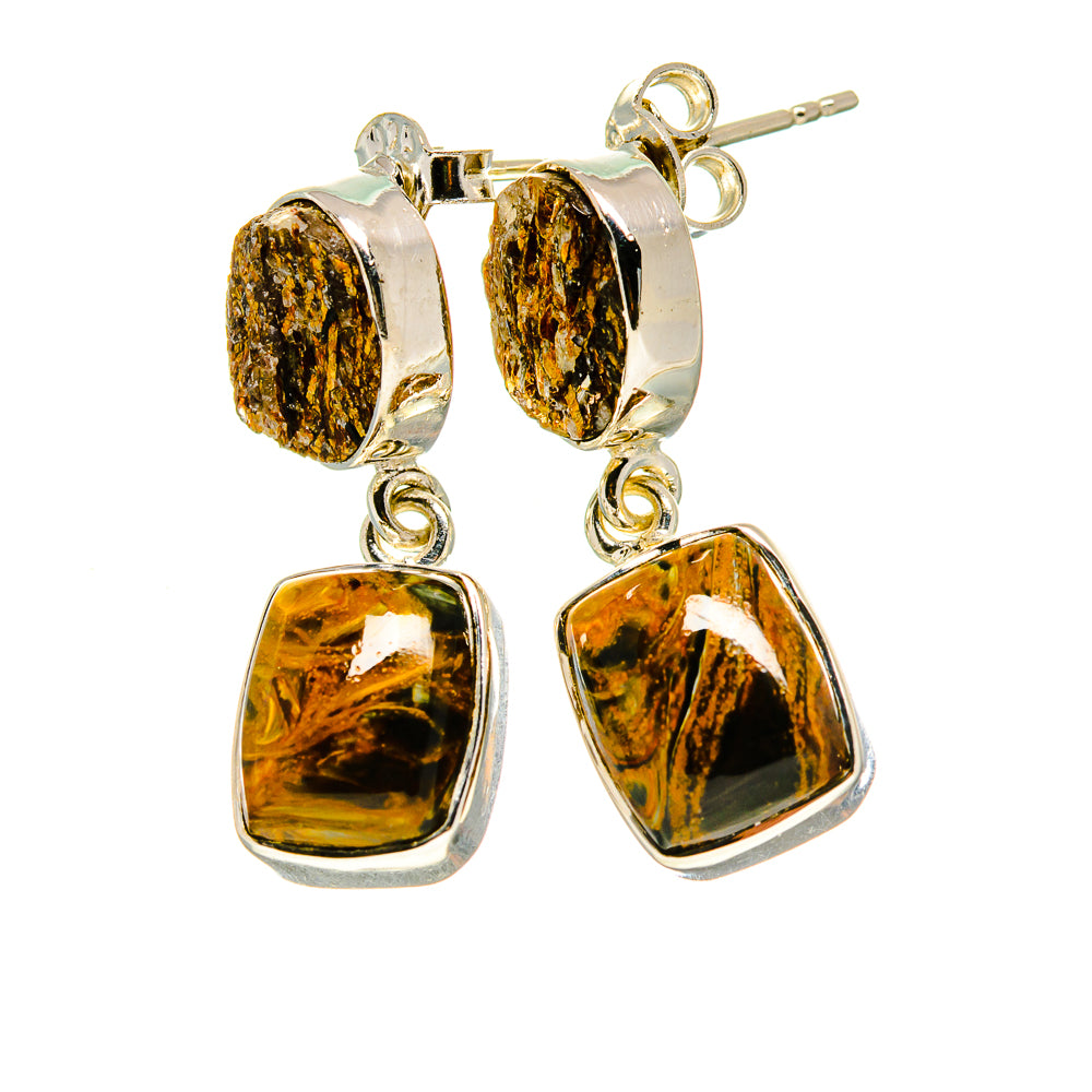 Pietersite Earrings handcrafted by Anasilvercos - EARR413814