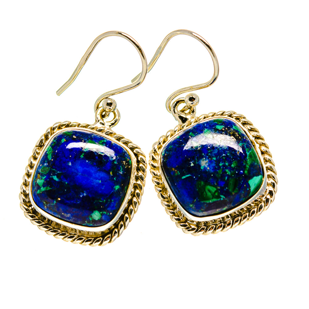 Azurite Earrings handcrafted by Anasilvercos - EARR413825
