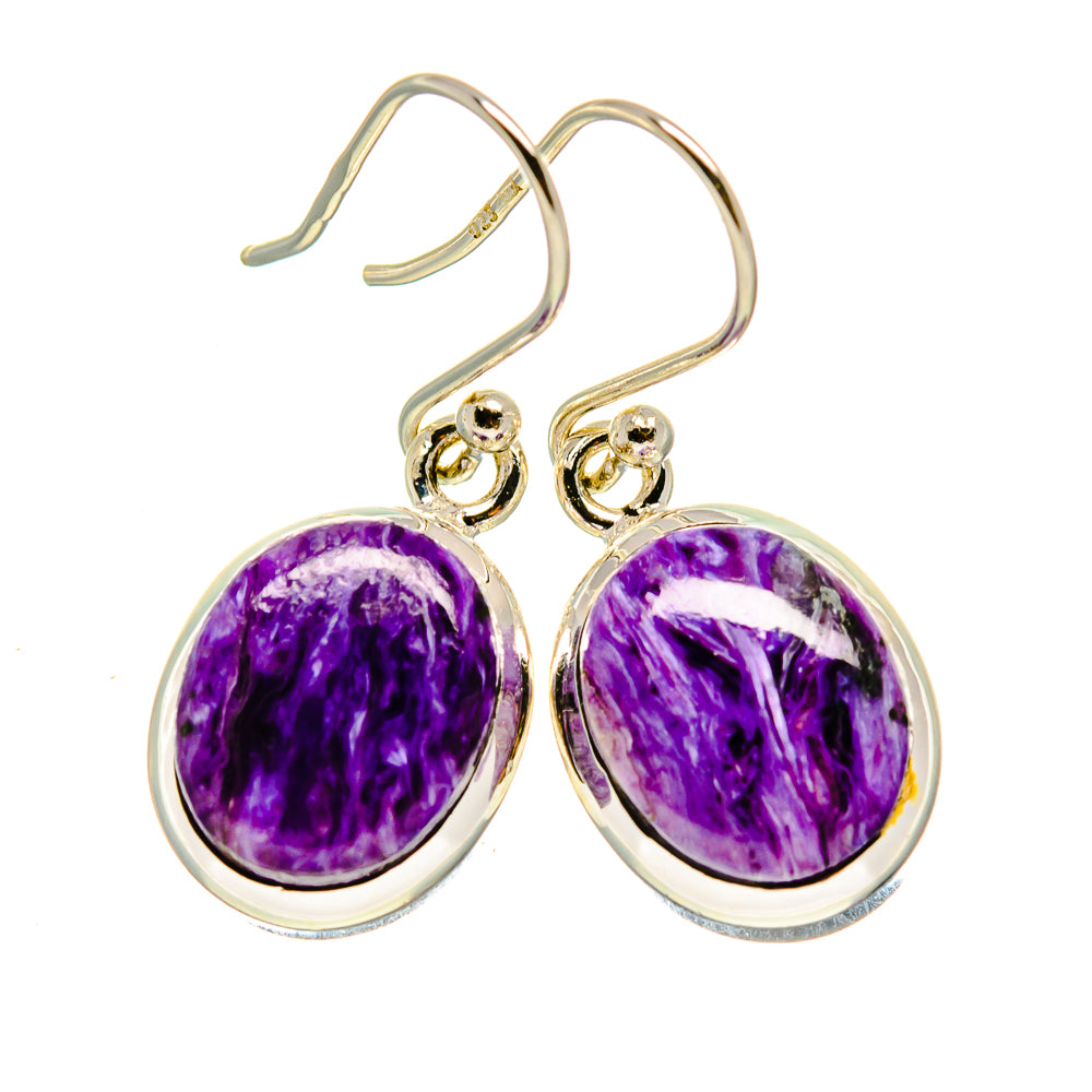 Charoite Earrings handcrafted by Anasilvercos - EARR413827