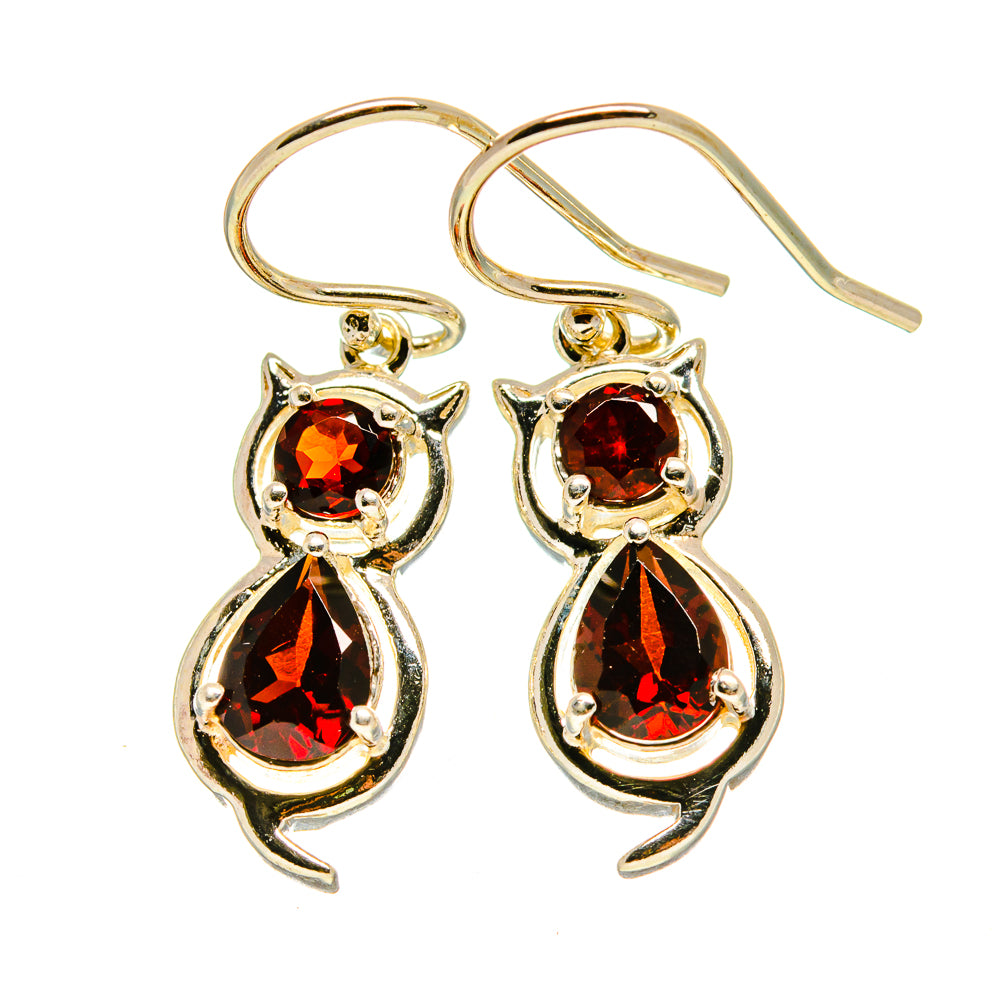 Garnet Earrings handcrafted by Anasilvercos - EARR413832