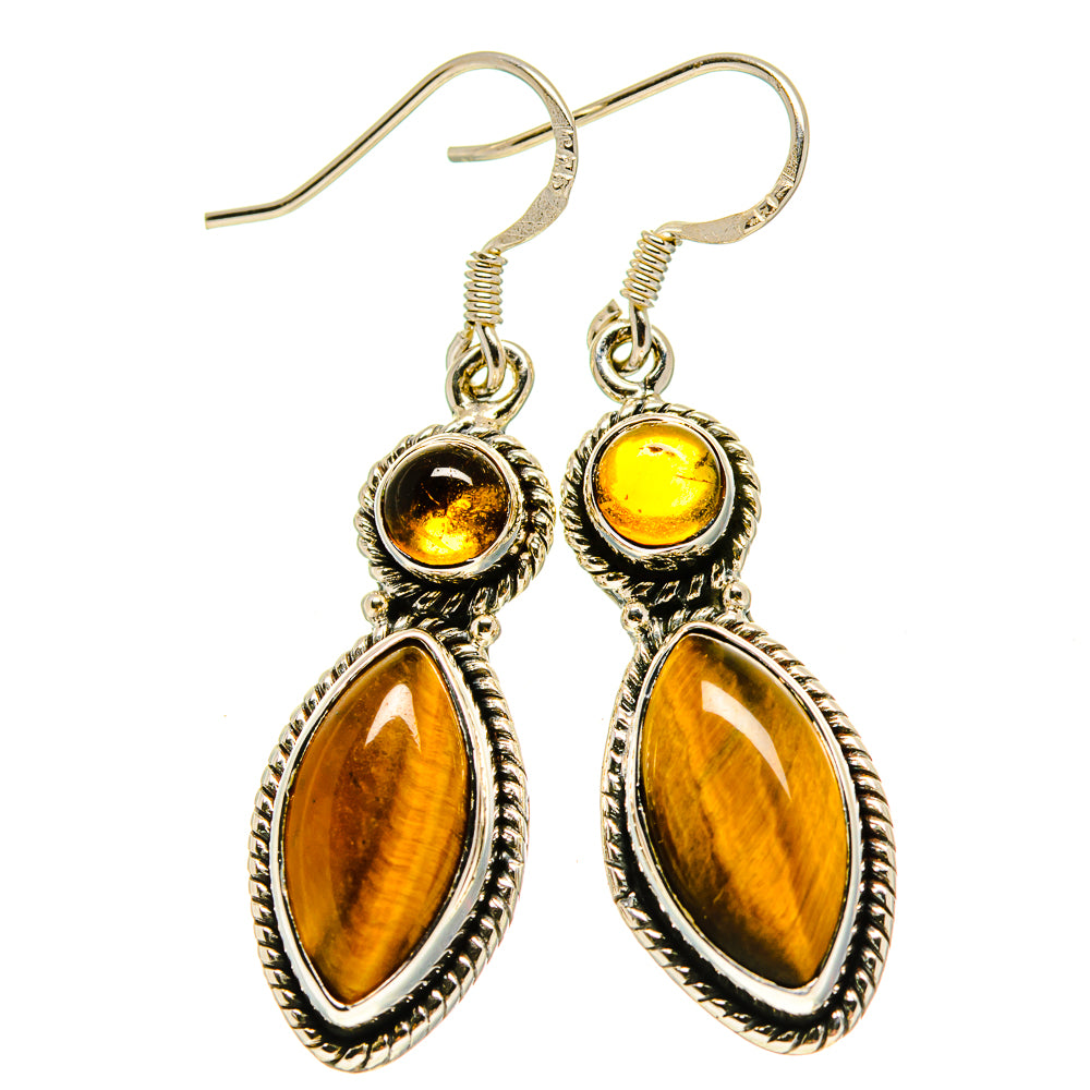 Tiger Eye Earrings handcrafted by Anasilvercos - EARR413845