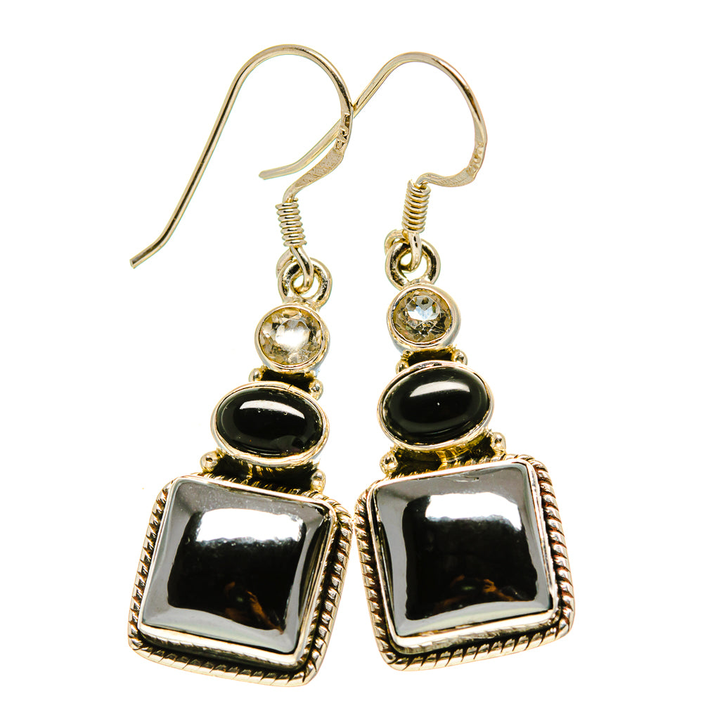 Hematite Earrings handcrafted by Anasilvercos - EARR413848