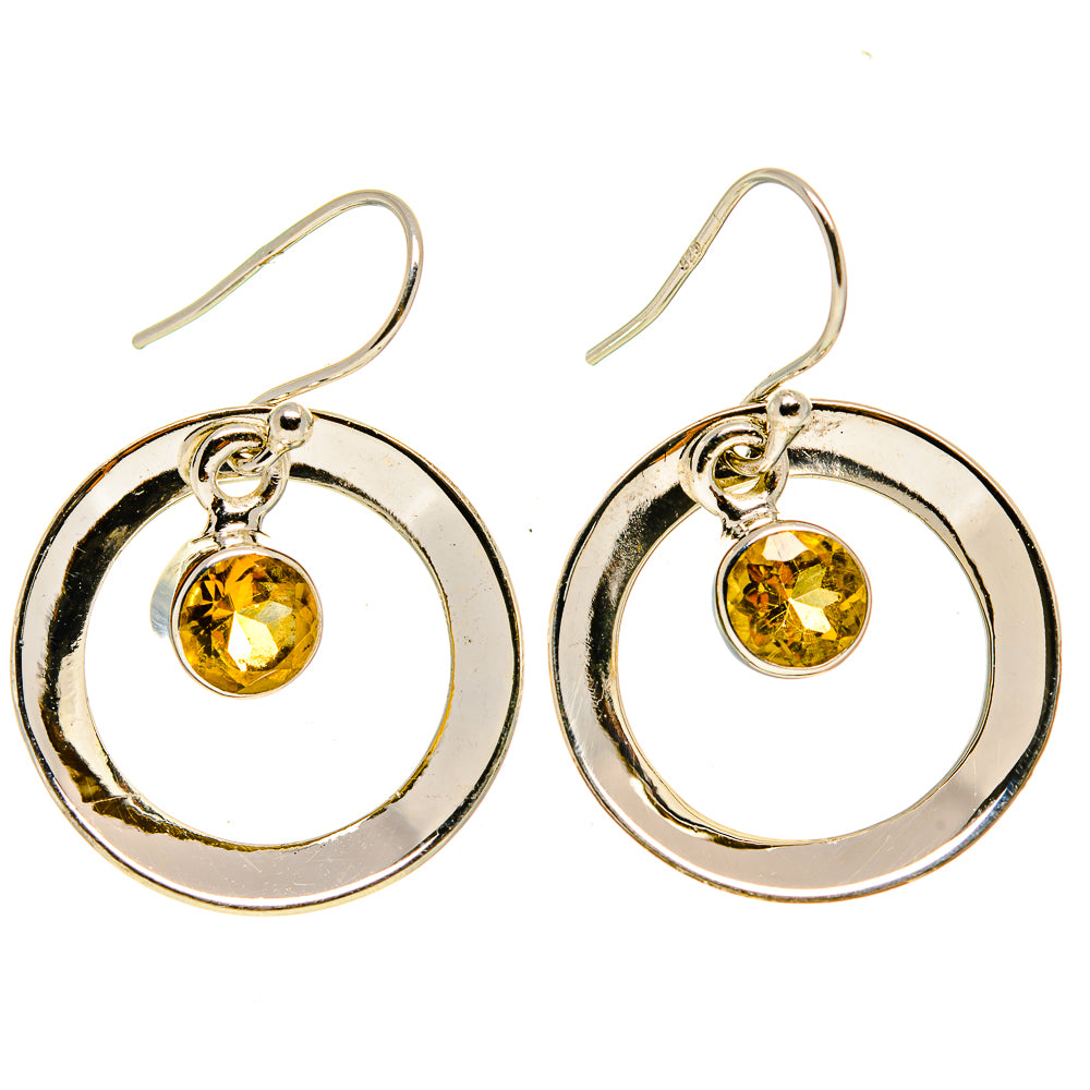 Citrine Earrings handcrafted by Anasilvercos - EARR413868