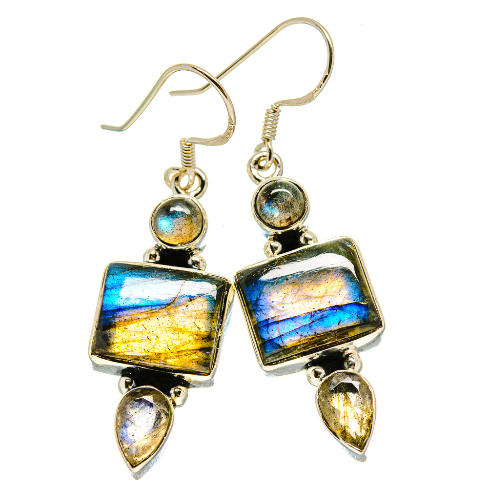 Labradorite Earrings handcrafted by Anasilvercos - EARR413875