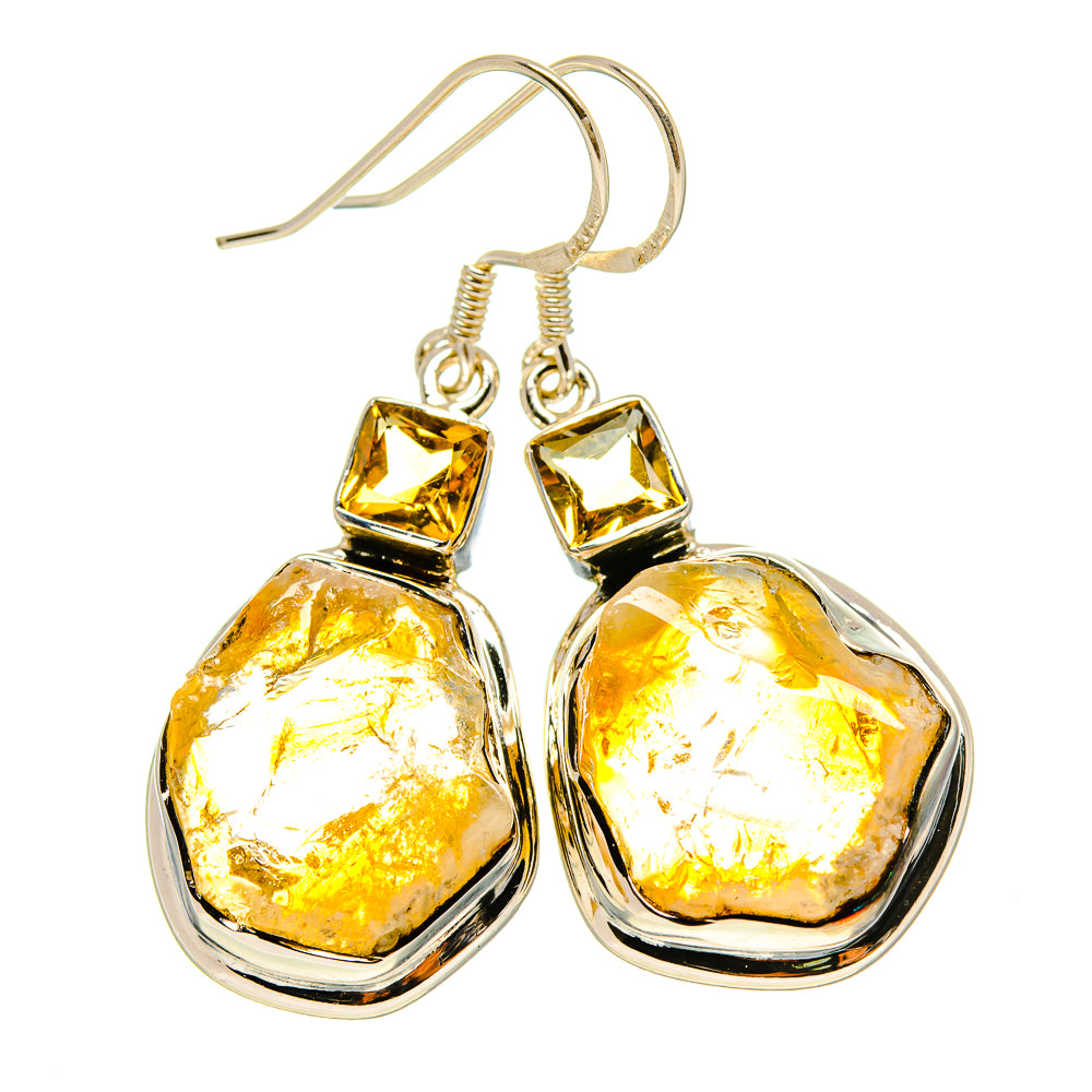 Citrine Earrings handcrafted by Anasilvercos - EARR413878