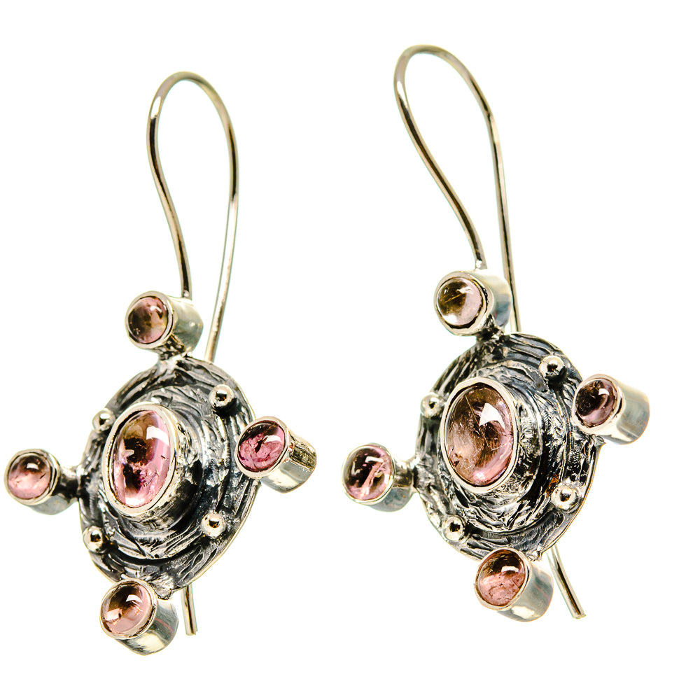 Pink Tourmaline Earrings handcrafted by Anasilvercos - EARR413879