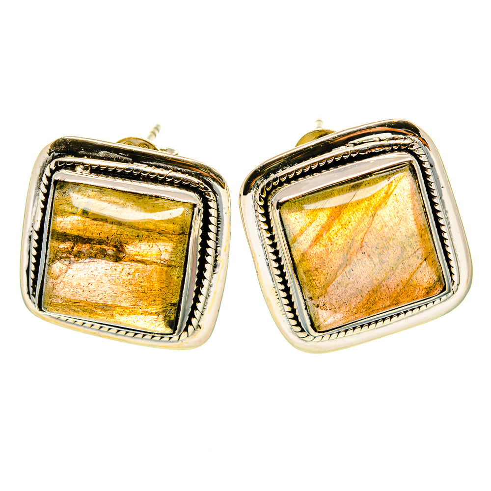 Labradorite Earrings handcrafted by Anasilvercos - EARR413883