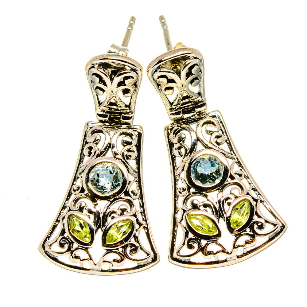 Blue Topaz Earrings handcrafted by Anasilvercos - EARR413891