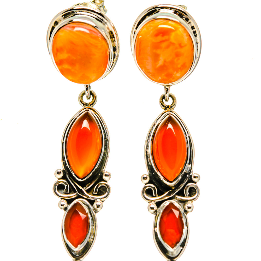 Sunstone Earrings handcrafted by Anasilvercos - EARR413900