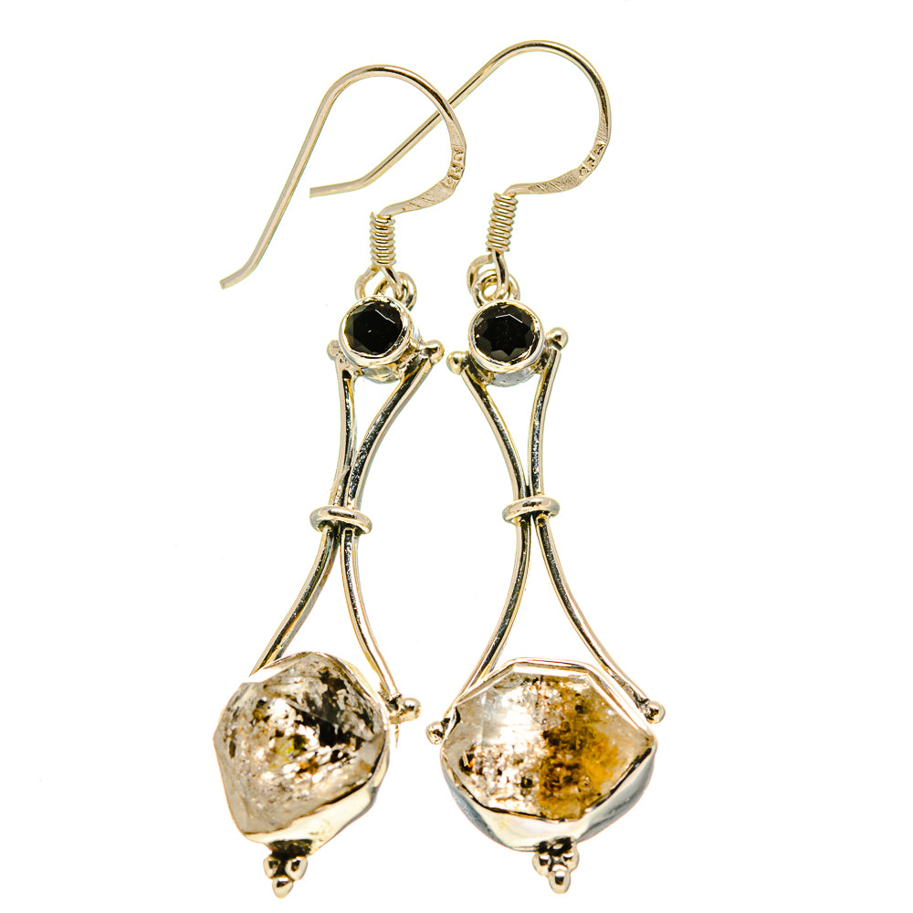Herkimer Diamond Earrings handcrafted by Anasilvercos - EARR413903