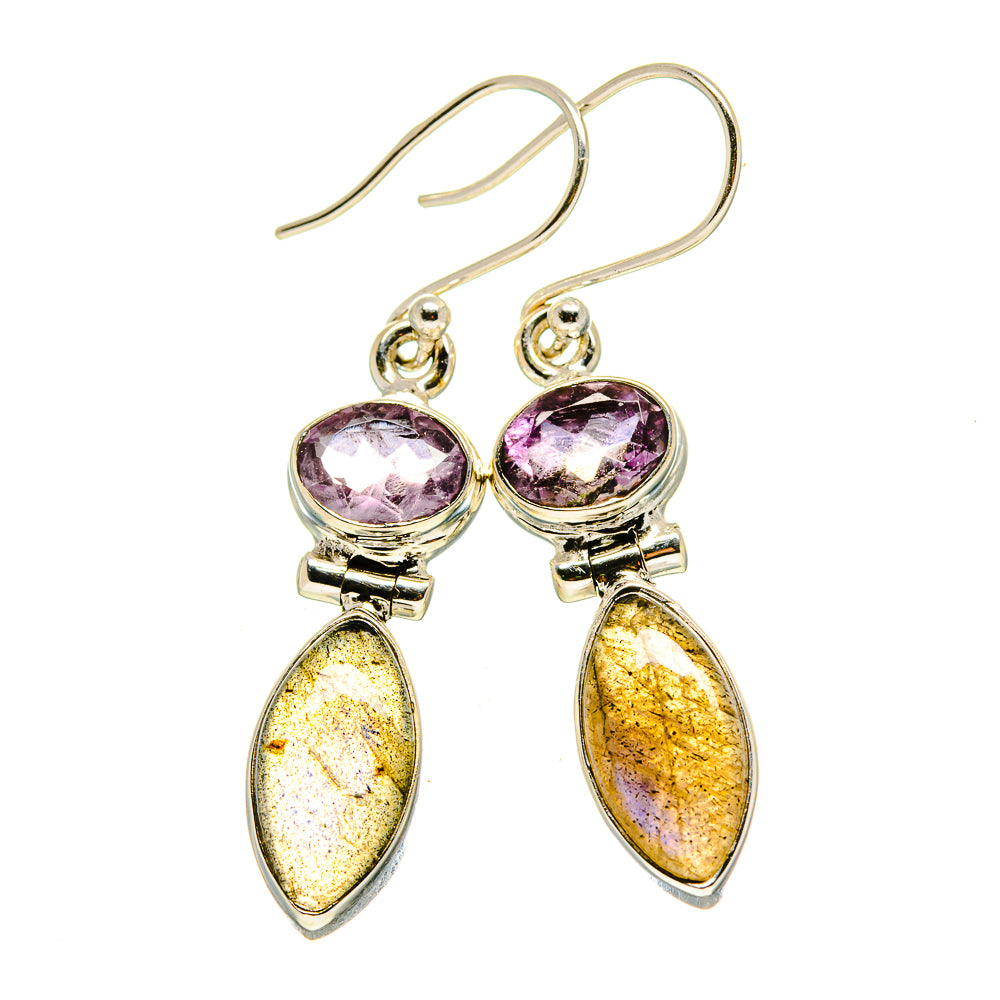 Labradorite Earrings handcrafted by Anasilvercos - EARR413905