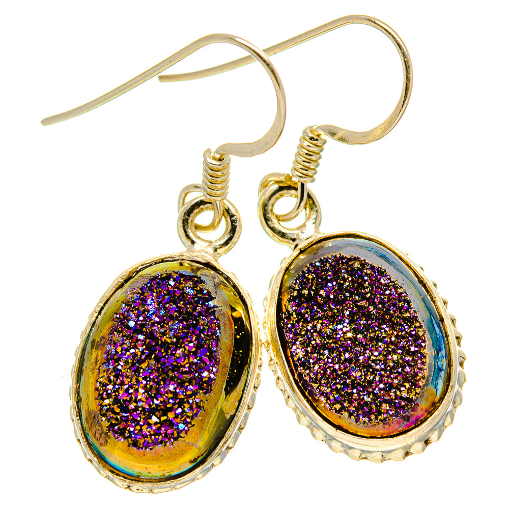 Titanium Druzy Earrings handcrafted by Anasilvercos - EARR413912