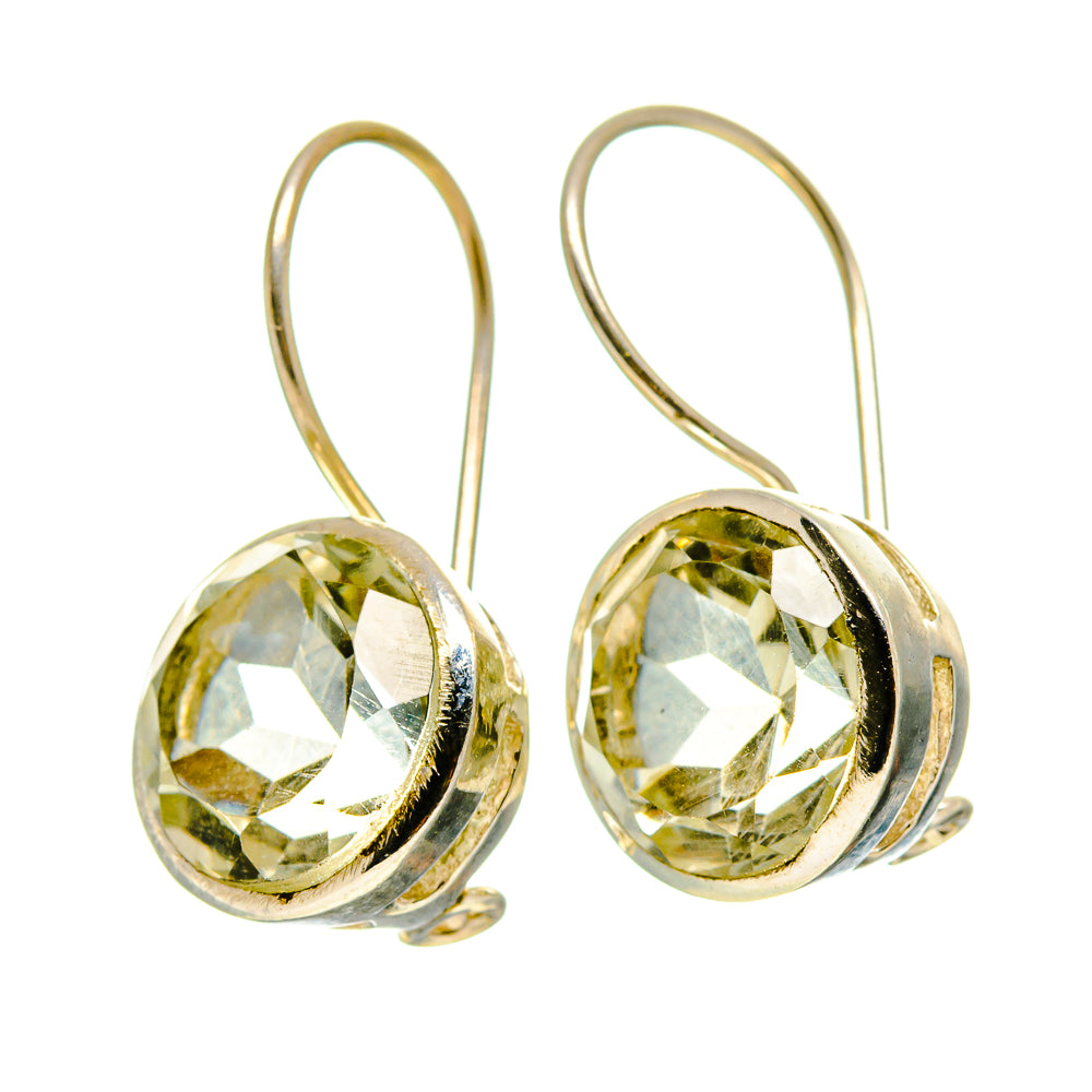 Green Amethyst Earrings handcrafted by Anasilvercos - EARR413919