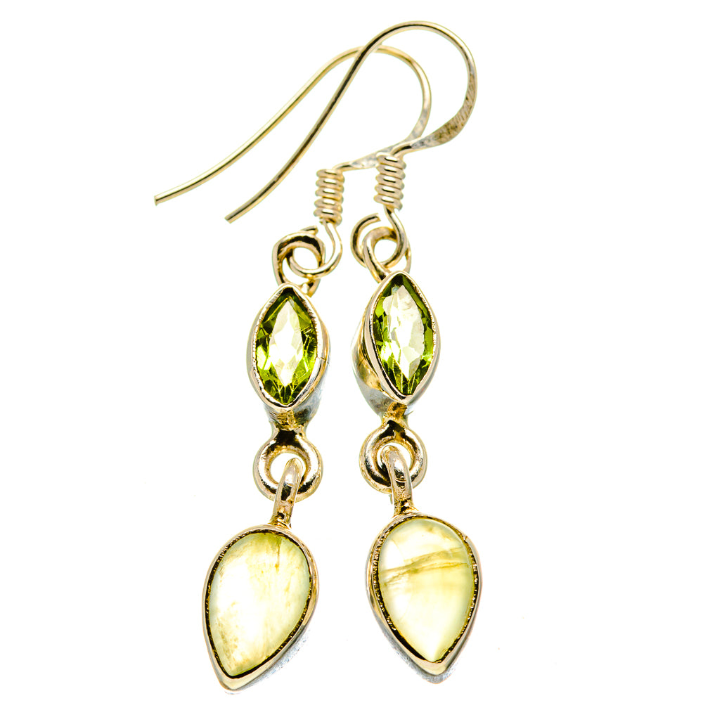 Prehnite Earrings handcrafted by Anasilvercos - EARR413931