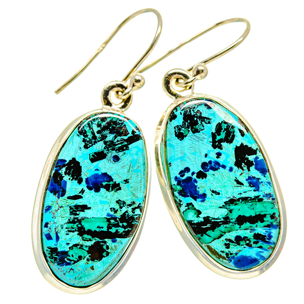 Shattuckite Earrings handcrafted by Anasilvercos - EARR413934