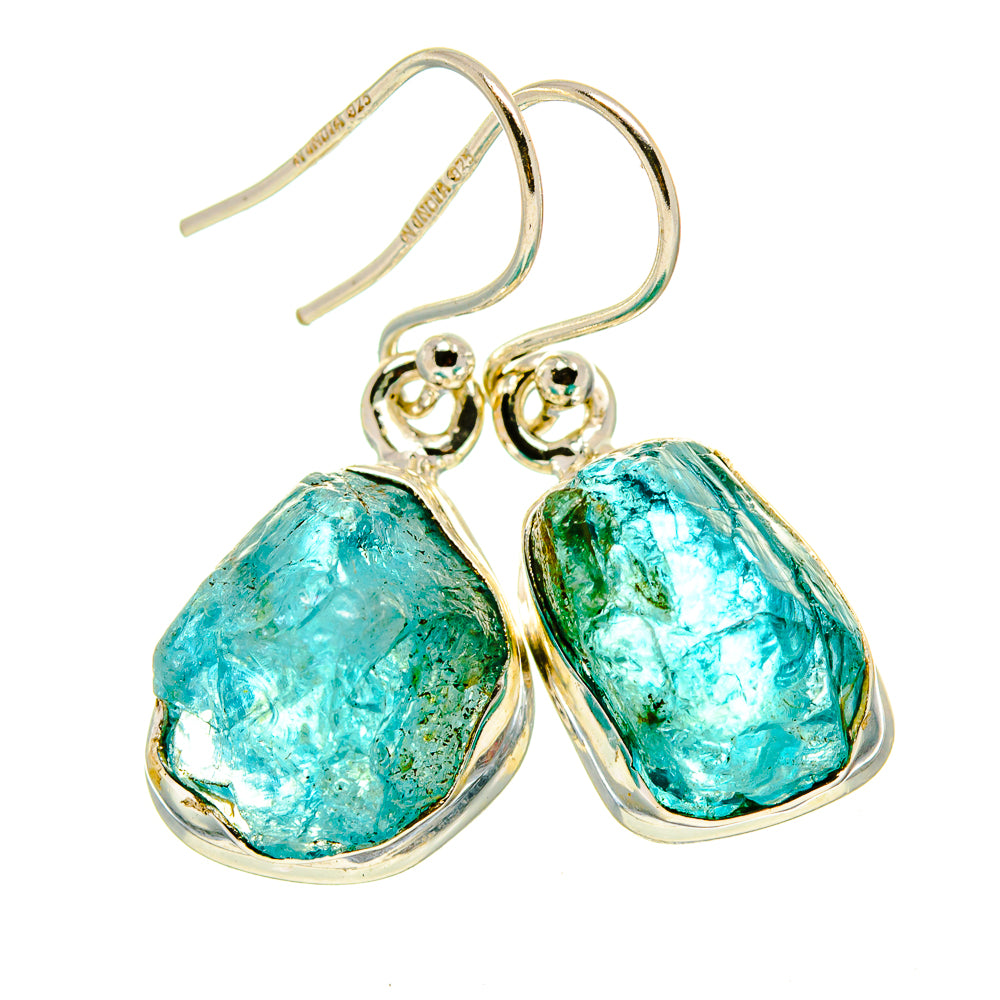 Blue Fluorite Earrings handcrafted by Anasilvercos - EARR413937