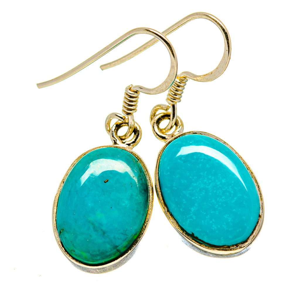 Arizona Turquoise Earrings handcrafted by Anasilvercos - EARR413944